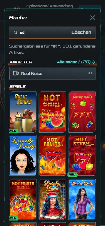 El Torero Slot in der Casino-Lobby – Merkur-Sektion